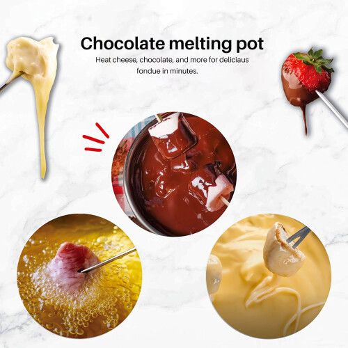 Conjunto de panela quente para fondue, sorvete, chocolate e queijo 2