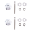Long Push Button Quick Release Hood Pins Lock Clip Latch Bumper Kit 1