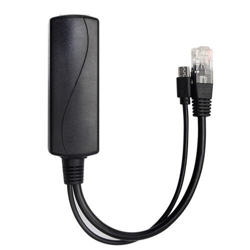 4-Pack 5V PoE Splitter, 48V to 5V 2.4A Adapter with Micro-USB Plug 2