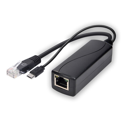 4-Pack 5V PoE Splitter, 48V to 5V 2.4A Adapter with Micro-USB Plug 1