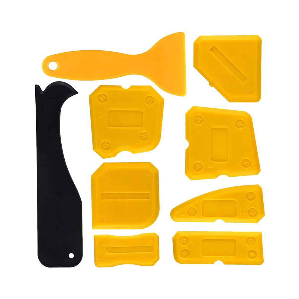 Kit De 9 Raspadores De Sellador De Silicona, Herramienta De Alisado Y Calafateo-image