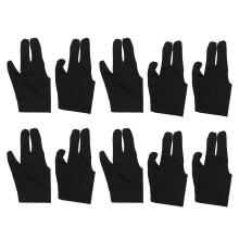 10 stuks biljarthandschoenen 3 vingers links en rechts snooker keu handschoenen