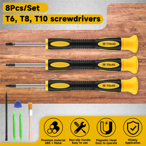 8Pcs/Set Torx Screwdriver Tools Set Repair Tool Kit Screw Driver Pry 2