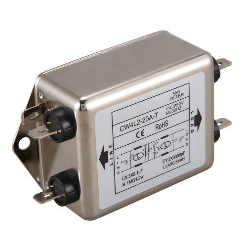 Netzfilter CW4L2-20A-T Einphasig AC 115V / 250V 20A 50/60HZ 2