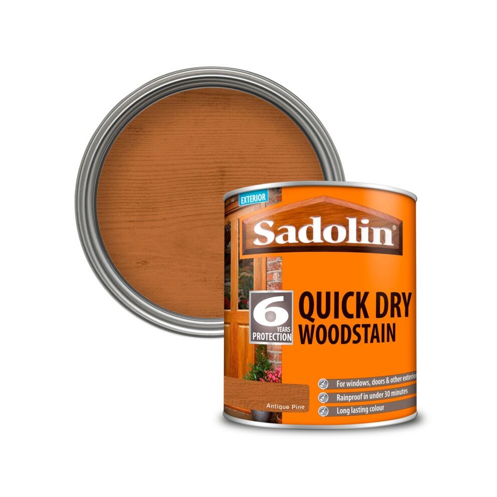 Sadolin - Quick Dry Woodstain 1L - Antique Pine