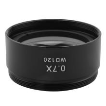 WD120 0,7X trinokulärt stereomikroskop med hjälpobjektiv 48 mm