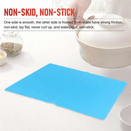 2 Pack A3 Extra Large Silicone Sheet Molds Mat, Blue & Pink 2
