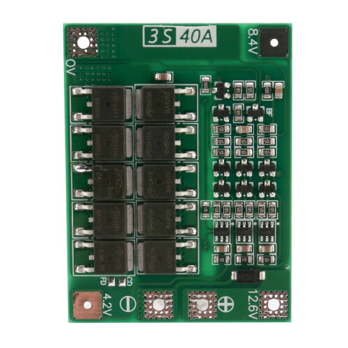 3S 18650 litiumbatteriladdare skyddskort PCB för borrmotor