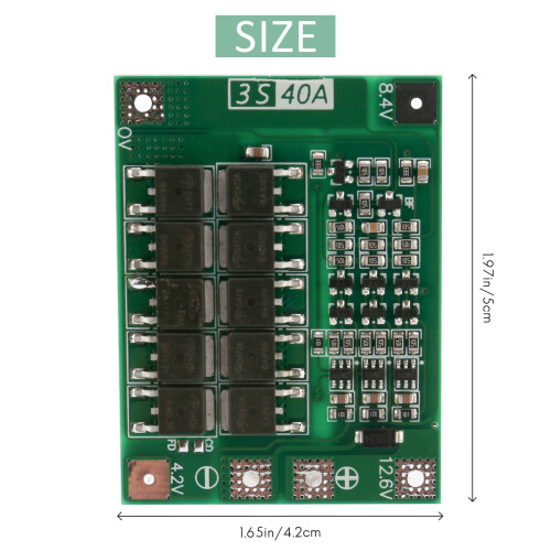 3S 18650 litiumbatteriladdare skyddskort PCB för borrmotor 2