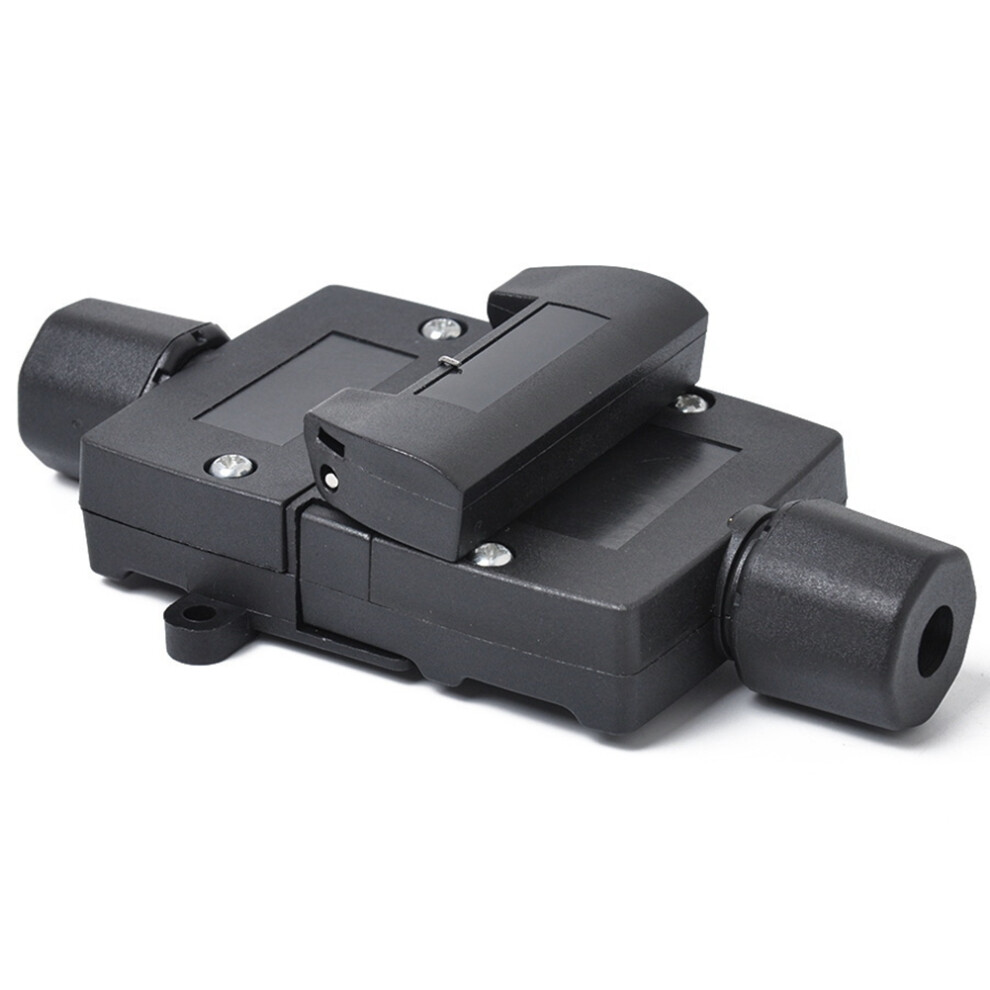 12V Trailer Socket Plug 7 Pin Flat Male+7 Pin Plug Flat Female Black 4852257247419