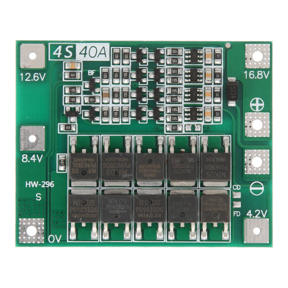 4S 40A Li-Ion Lithium Battery 18650 Charger Pcb Protection Board 4852257244647