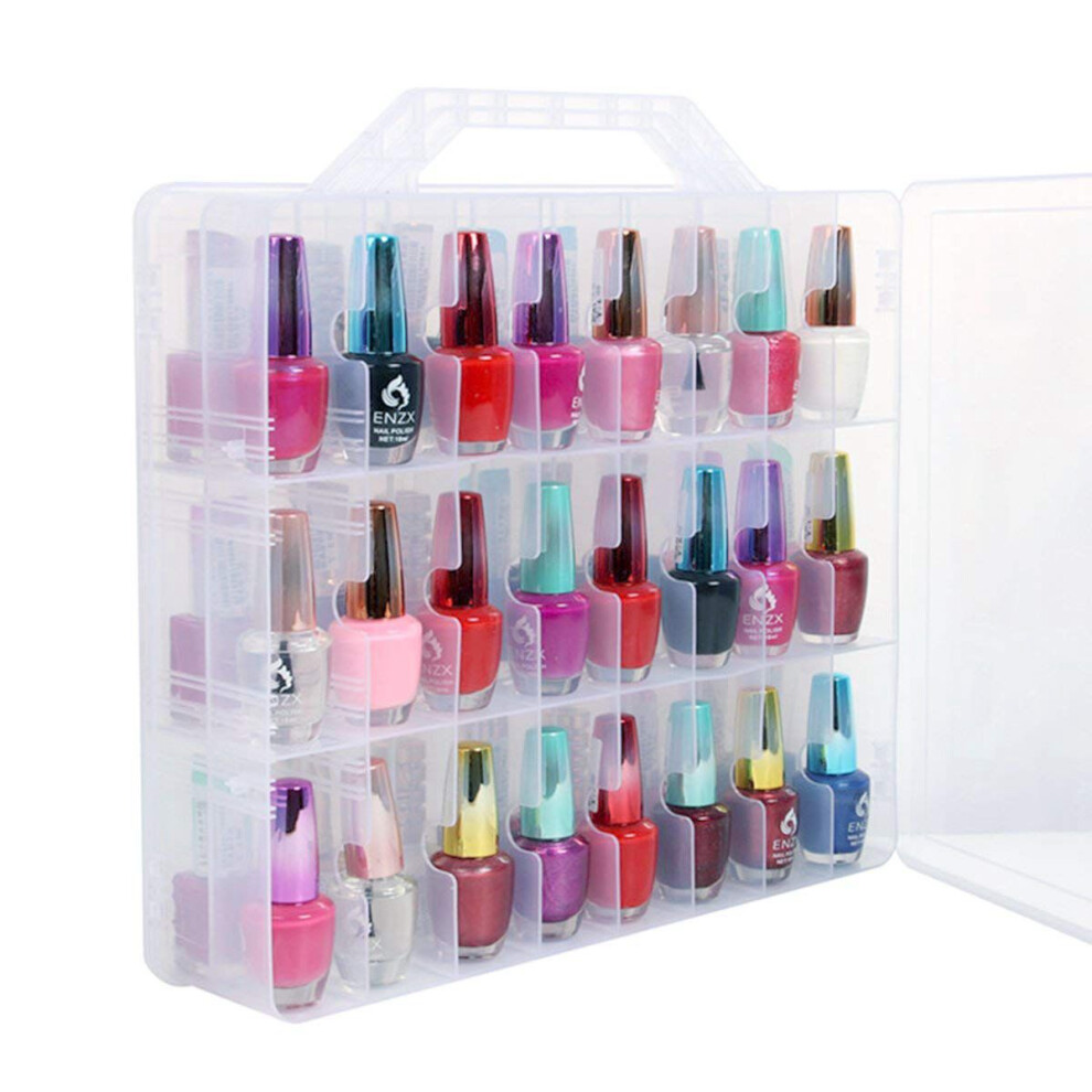 Organiseur de vernis à ongles, étui pour 48 flacons, séparateurs, gain de place