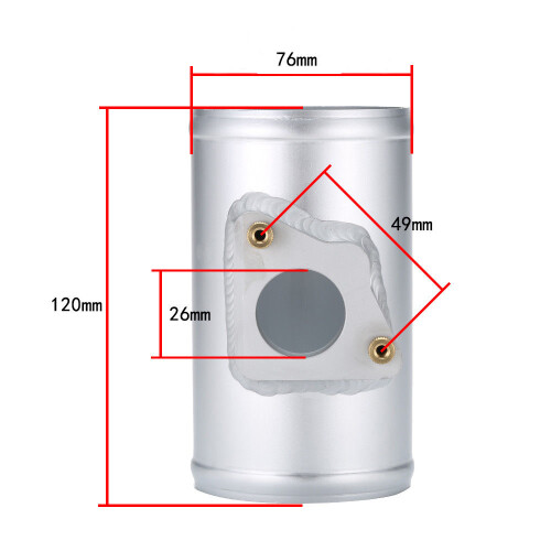 Luftflödesmätare 76 mm luftflödessensoradapter passar för för 2