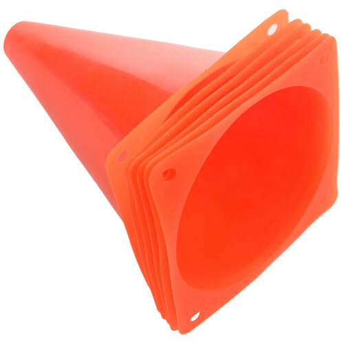 Cones de trânsito de plástico de 7 polegadas (pacote com 6) Cone de trânsito multiuso 2