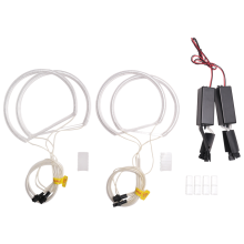 4x CCFL Angel Eye LED-ringlampa vit utan projektor