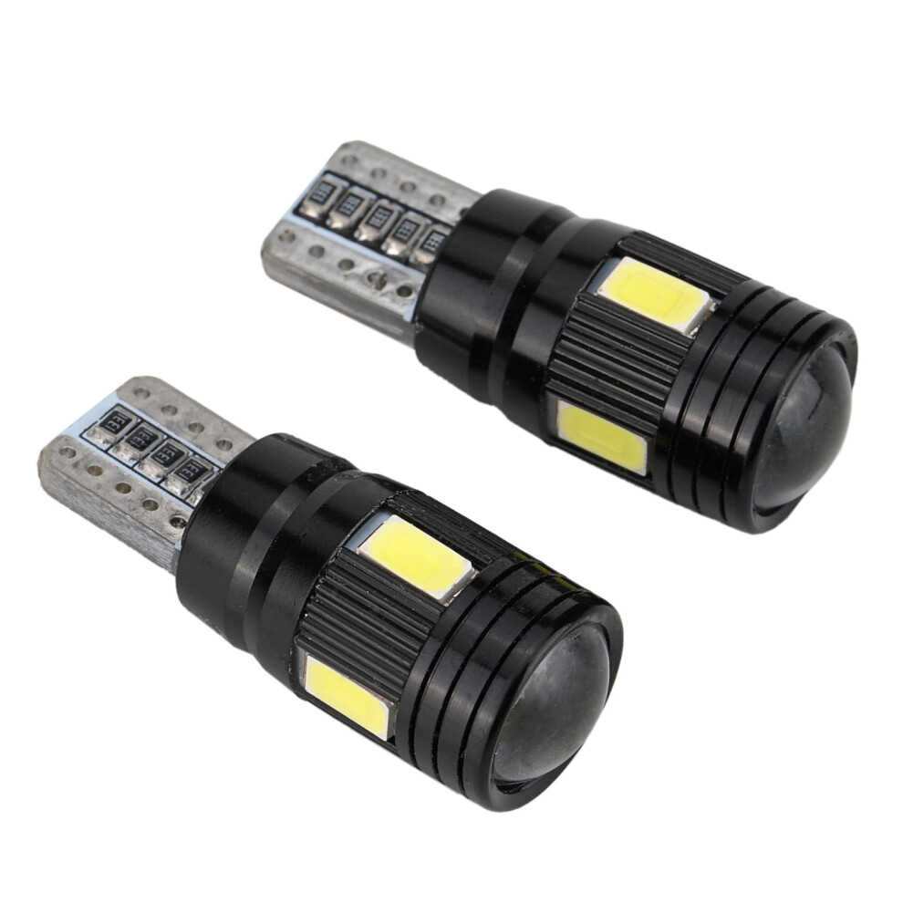 2Pcs Car Canbus T10 Led 5730 6Smd Error Free 12V Bulbs Light 4852257250785