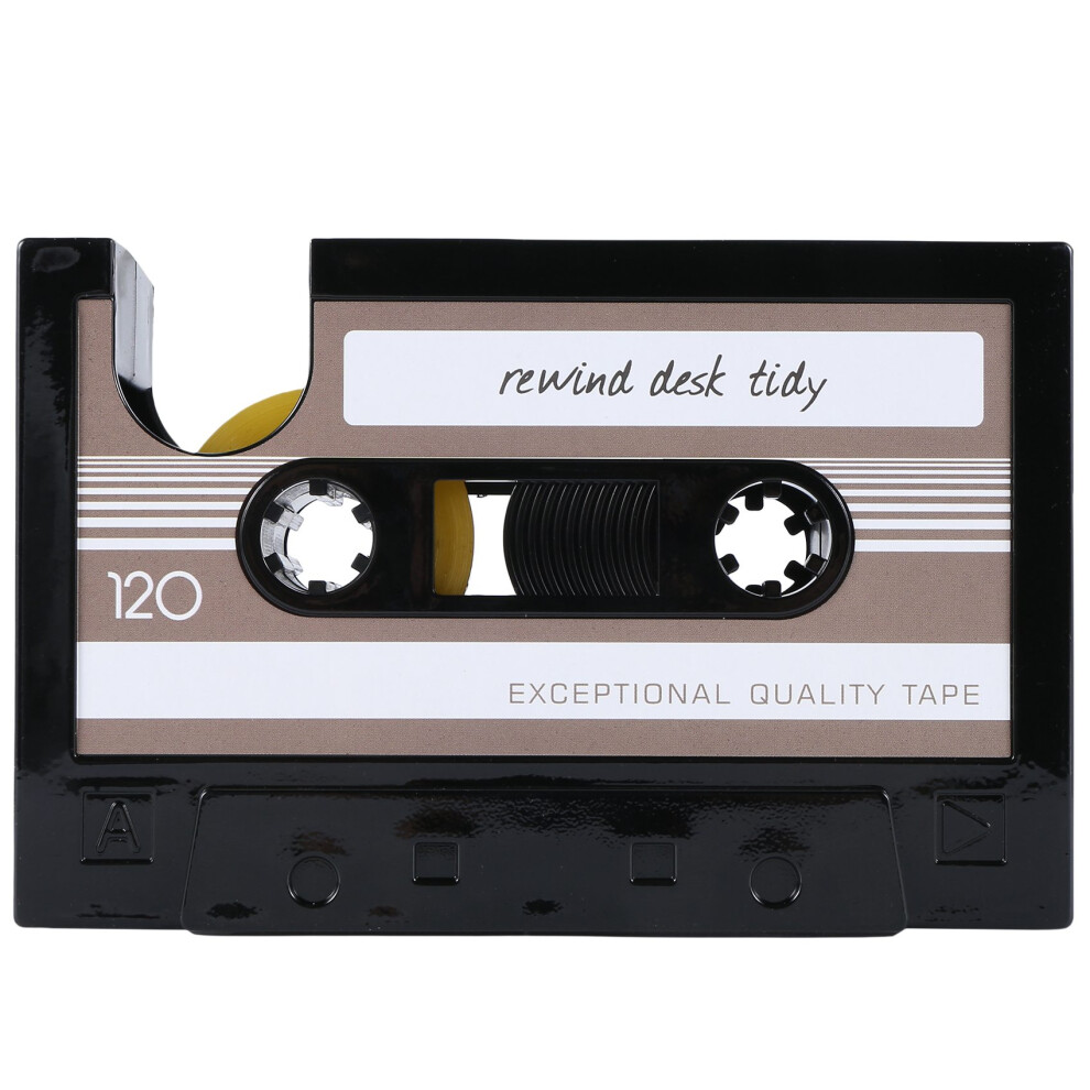 Cassette Tape Dispenser Pen Holder Vase Pencil Pot Stationery(black)-image-OPC-PGZ7BDR-NEW