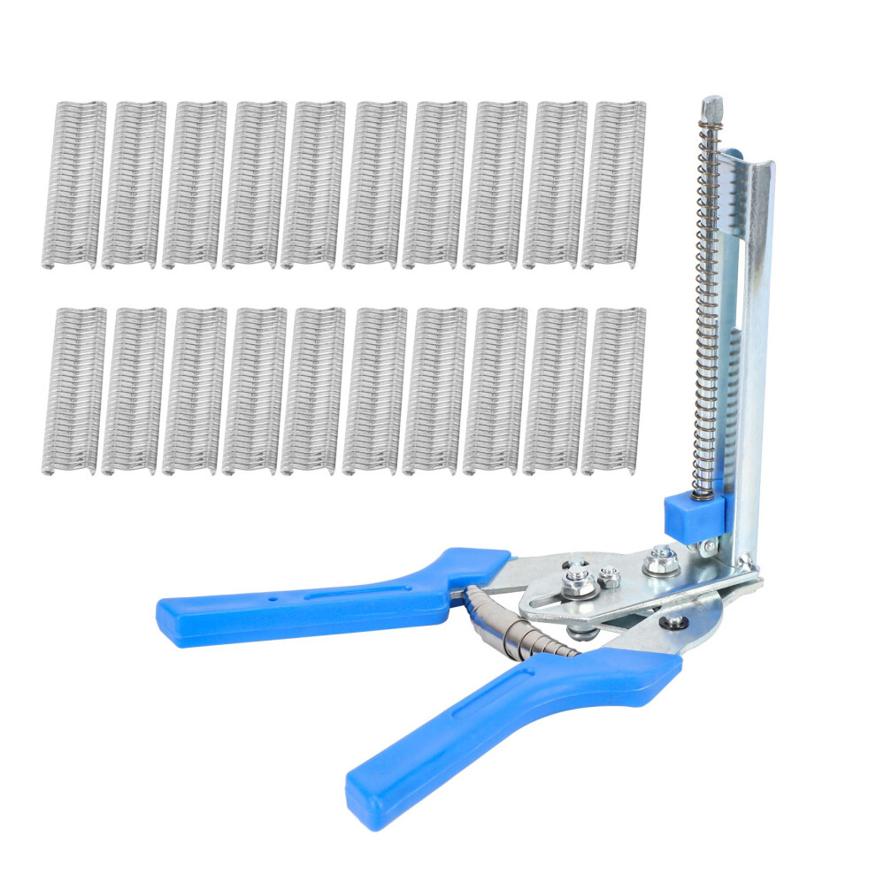 1 Pc Hog Ring Plier And 600Pcs M Clips Chicken Cage Welding Tools 4852257255674