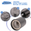 E27 Ceramic Base Socket Adapter metal Lamp Holder With Wire Black 6