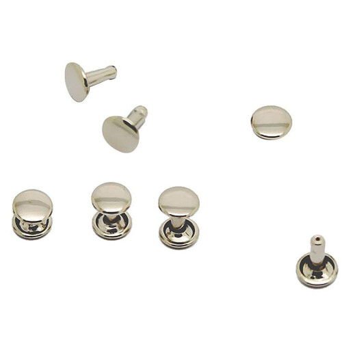 100 st DIY-nit, nit, metallplatta - silver 2