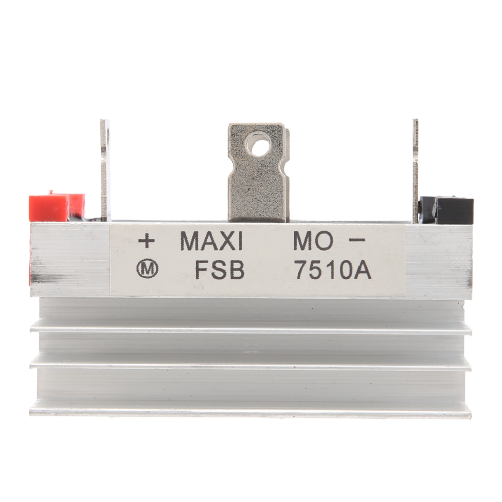 Aluminum Heatsink Base Single Phase Bridge Rectifier Diode 75A 1000V 4852257263891