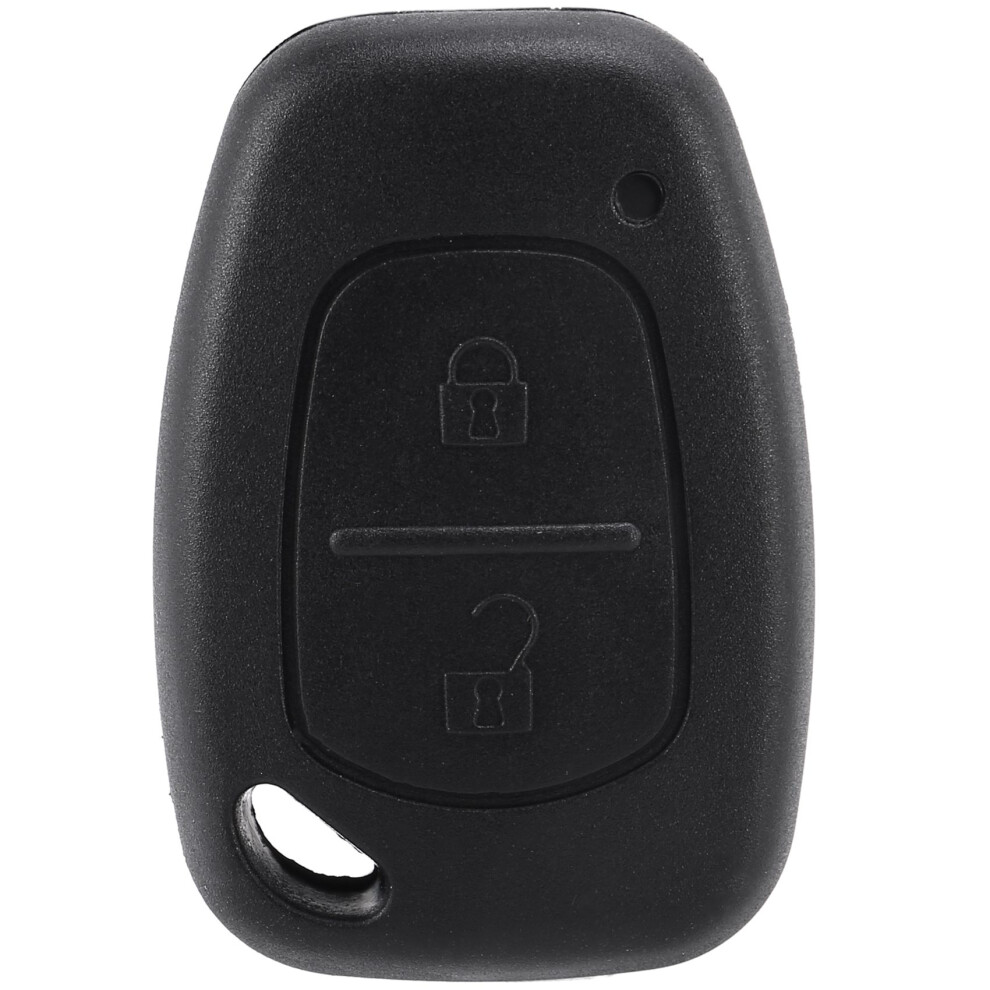 2 Button Key Case For Movano/Vivaro Trafic Black 4852257261118