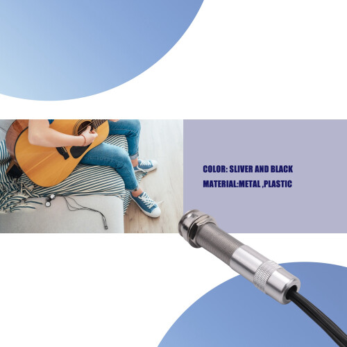 Universell pickup Piezo 3-transduktor 6,35 mm för gitarr-ukulele 2