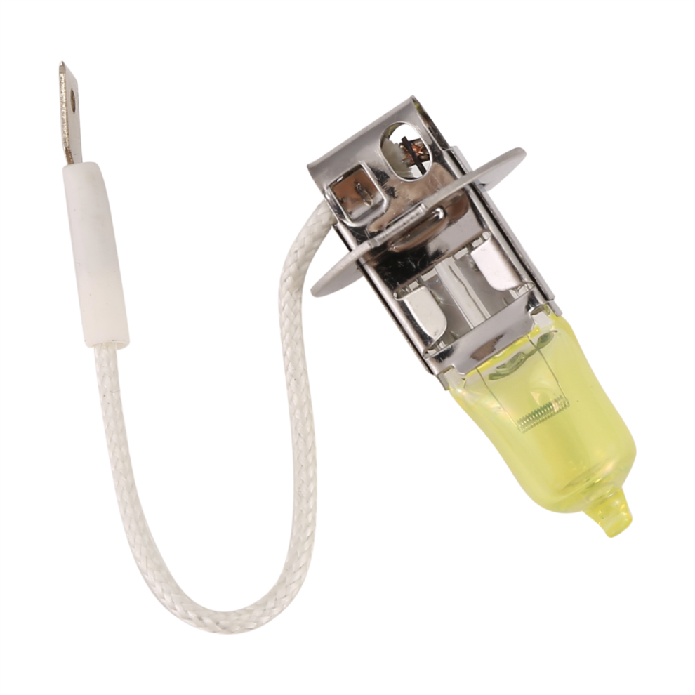 Car Halogen Bulbs Vehicle Fog Light DC 12V H3 100W Yellow Bulbs