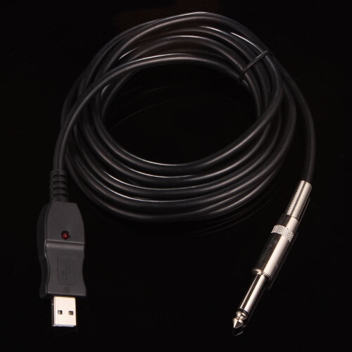 3 meter gitarr till PC USB-inspelningskabeladapter 6,5 mm 2
