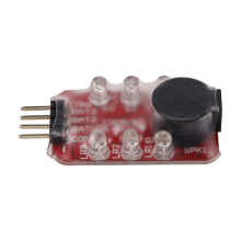 Megafon Lipo-batterispänningslarmdisplay Kontroller 2-3S LED-display för RC-helikopter Quadcopter bilbatteri