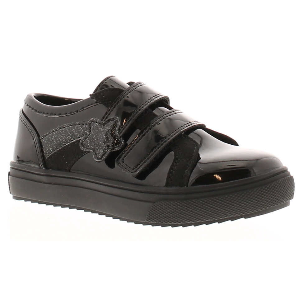 (Black, 10 (Children's)) Princess Stardust Girls Shoes Trainers School Twinkle black UK Size