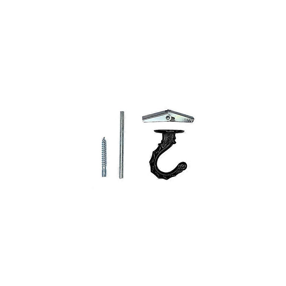 (As Show, One Size) 2 Sets Of Ceiling Mount Hooks Heavy Duty Swag Toggle Hooks Metal Ceiling Hooks Zinc Alloy Hooks 4069016334352