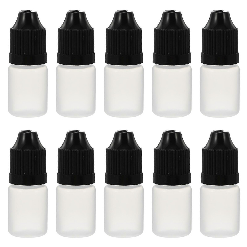 (As show, One size) 20pcs 5ml Eye Liquid Empty Dropper Bottles Plastic Squeezable Dropper Bottles