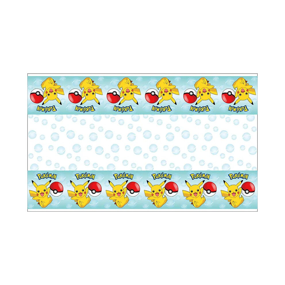 (Tablecloth - 1pcs, Other) Pokemon Birthday Party Decoration Pikachu Lightning New Balloon Set Kid Event Supplies Disposable Tableware Banner Mask Bac-image-OPC-PGZ7V2J-NEW