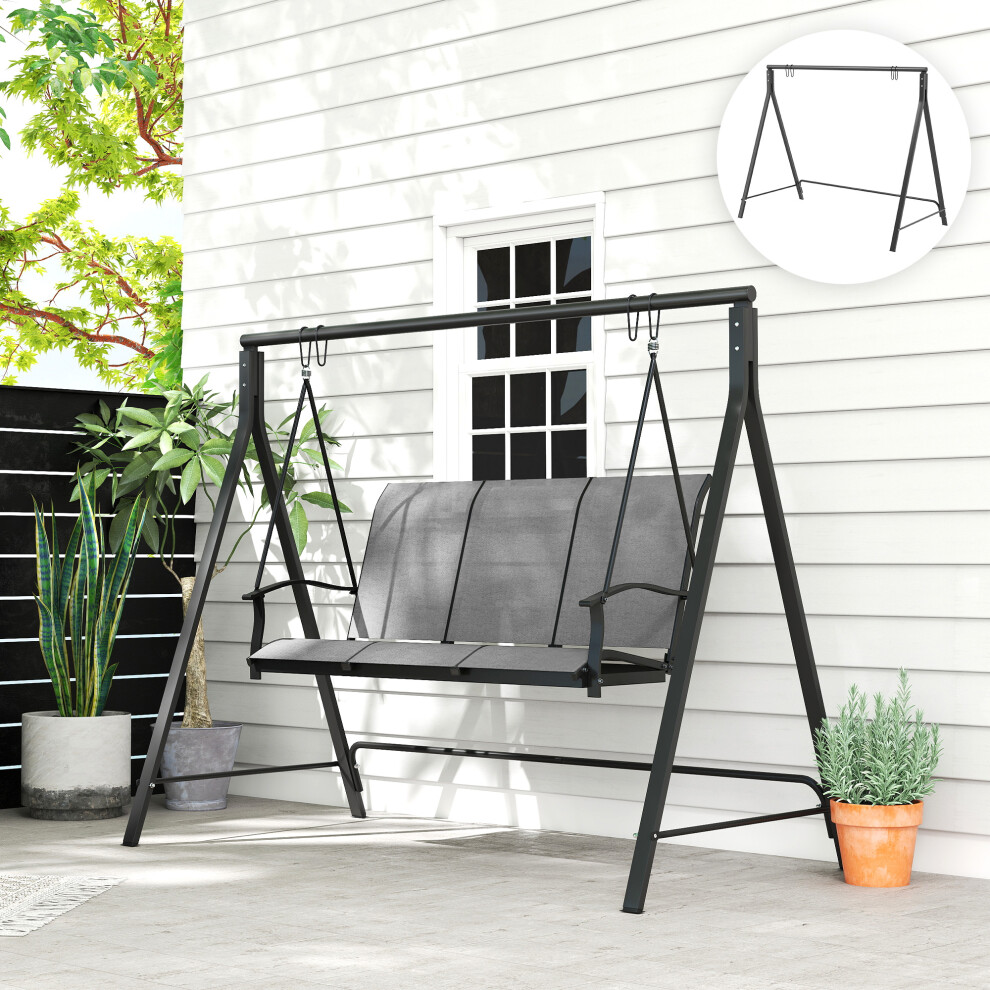 Outsunny Swing Stand, Meta Swing Frame, 240kg Weight Capacity, Black-image-OPC-PDHBCZH-NEW