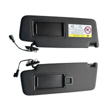 (1 paar zwart) Auto zonneklep met make-up spiegelset voor VW Golf Mk7 Mk8 Jetta 7 T-Cross