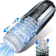 (masturbateur)LCD 3 en 1 Masturbateur automatique pour homme Fellation Masturbation Cup avec 7 succions
