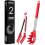 Spaghetti Spoon and Pasta Tong, Non-Stick Silicone 1
