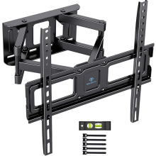 PERLESMITH TV Wall Bracket, Swivel Tilt Wall Mount for