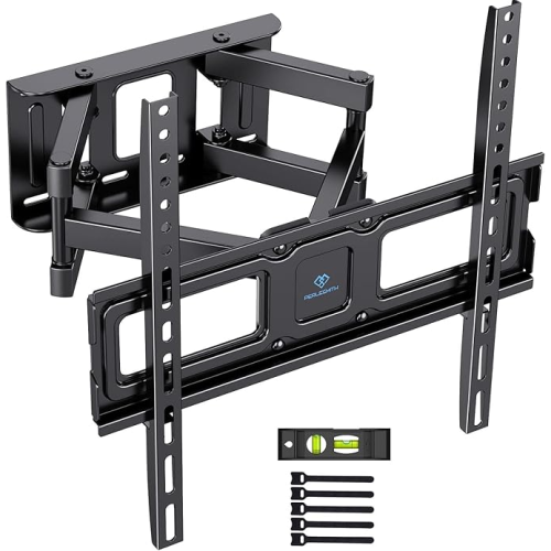 PERLESMITH TV Wall Bracket, Swivel Tilt Wall Mount for