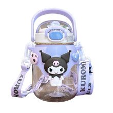 (Kuromi) My 820ml Sanrio Melody Children Plastic Outdoor Student Sports Straw Gift Bottle
