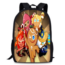 (Style 3) Run Cookie Kingdom School Backpack Oxford Fabric Curved Straps For Unisex Kids