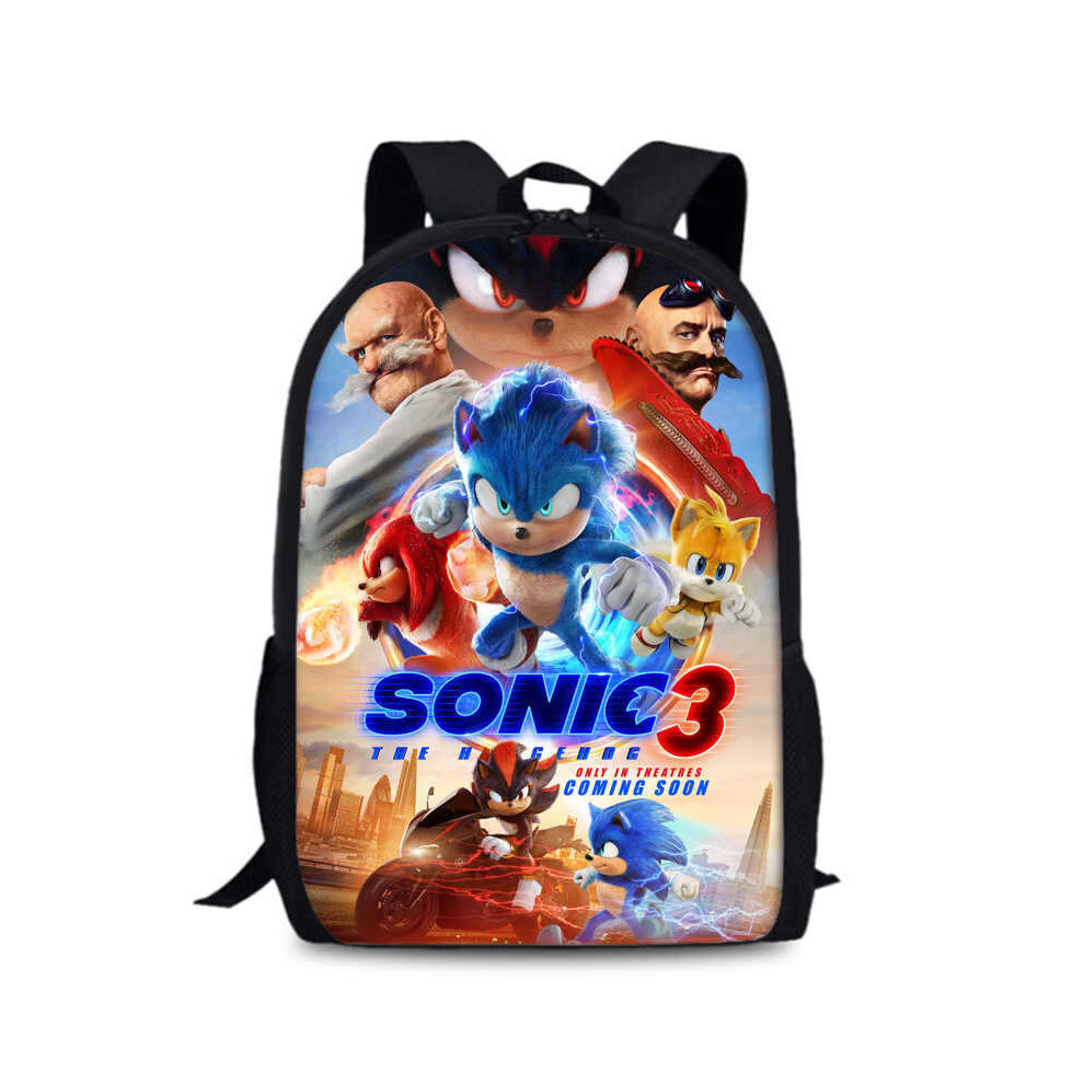 (Style 13) Hedgehog The Sonic 3 Backpack Oxford Large Capacity School Bookbag Unisex Bag