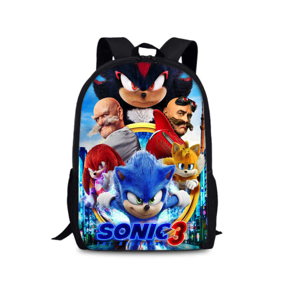 (Style 14) Hedgehog The Sonic 3 Backpack Oxford Large Capacity School Bookbag Unisex Bag