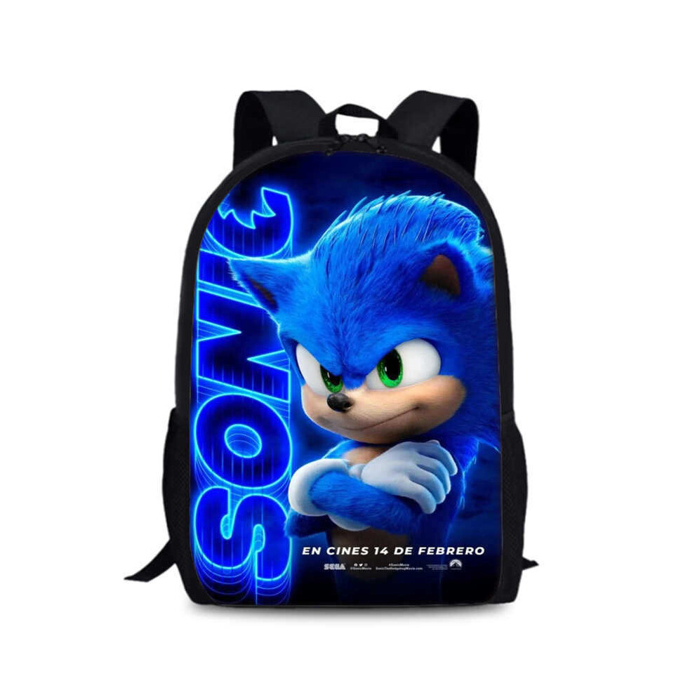 (Style 15) Hedgehog The Sonic 3 Backpack Oxford Large Capacity School Bookbag Unisex Bag