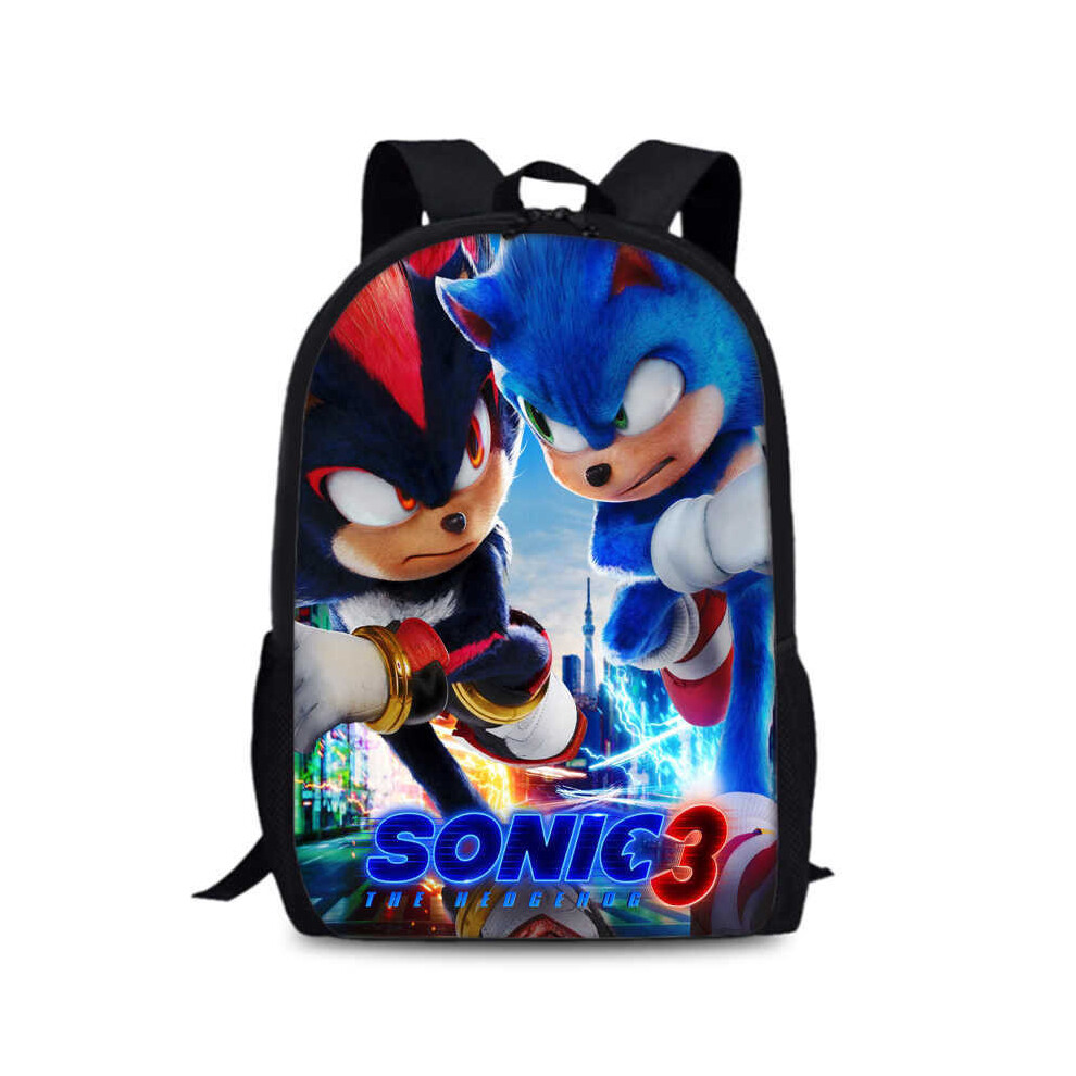 (Style 12) Hedgehog The Sonic 3 Backpack Oxford Large Capacity School Bookbag Unisex Bag