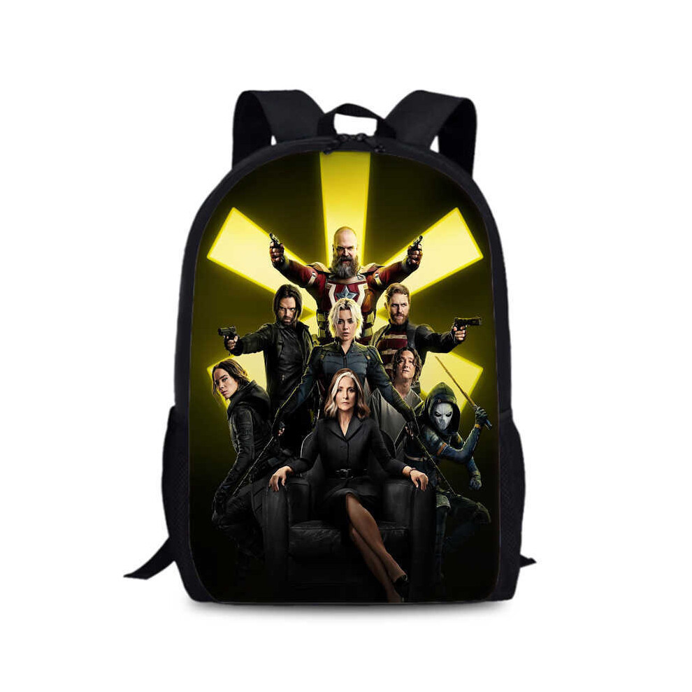(Style 5) Thunderbolts Kids Durable Backpack 15in Large Capacity Schoolbag Oxford Anime