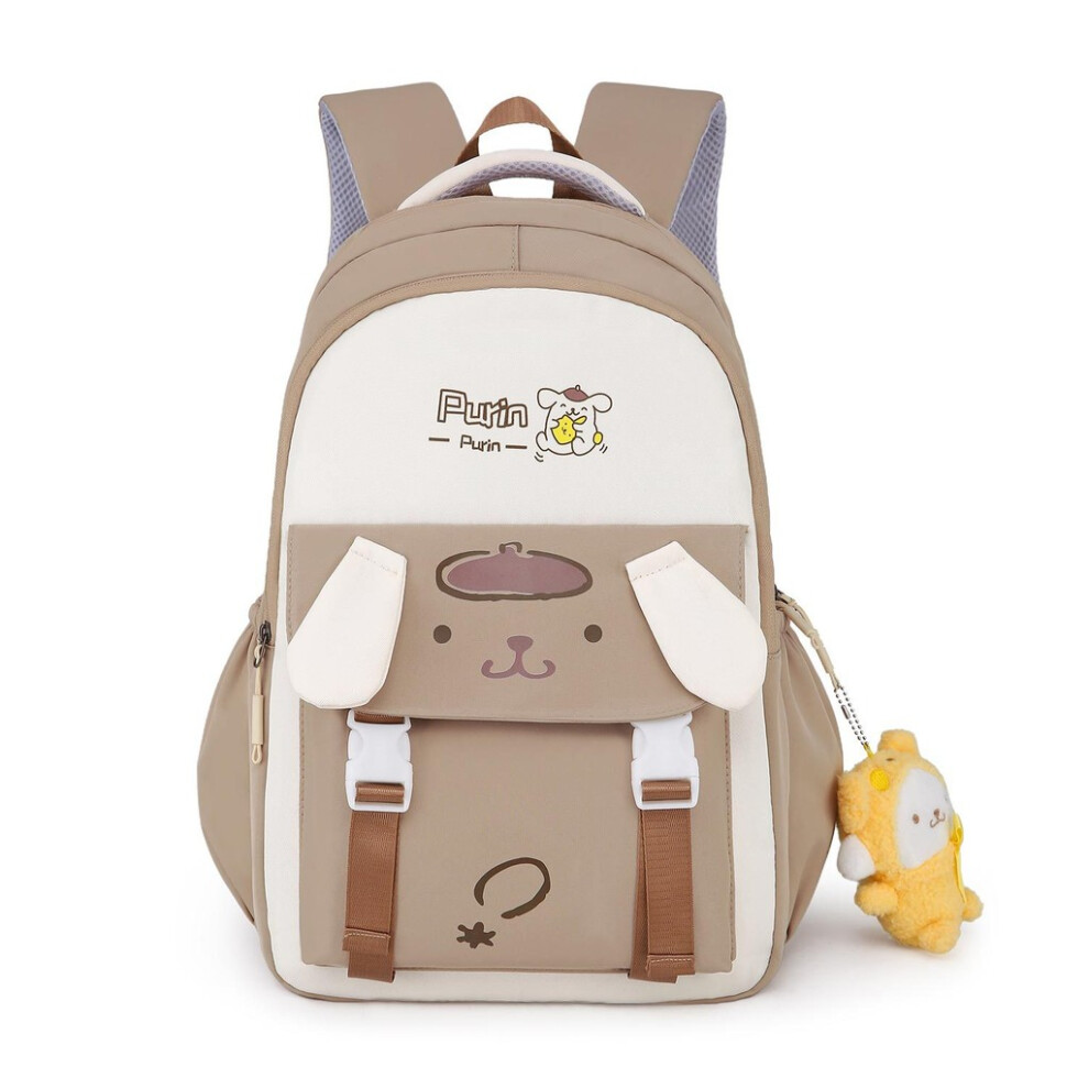 (Khaki, 46*30*18cm) Sanrio Character Cartoon Themed Backpack Anime Peripheral Outdoor Bag Travel-image-OPC-PGZ8NZF-NEW