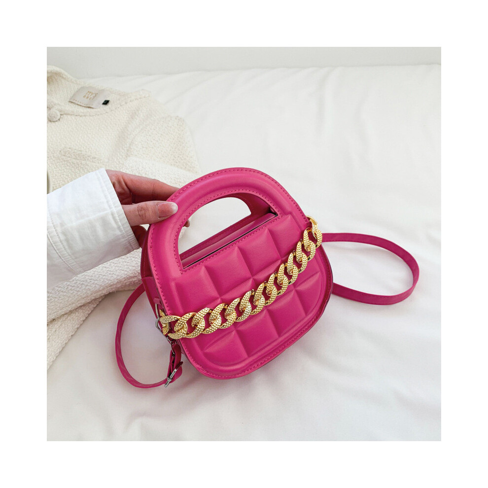 (Magenta)Élégant sac de selle tendance minimum sac à main décontracté sac à main bandoulière parfait pour une utilisation quotidienne en noir