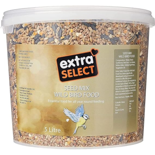 Extra Select Seed Mix Wild Bird Food, 5 Litre (Package may vary) 1